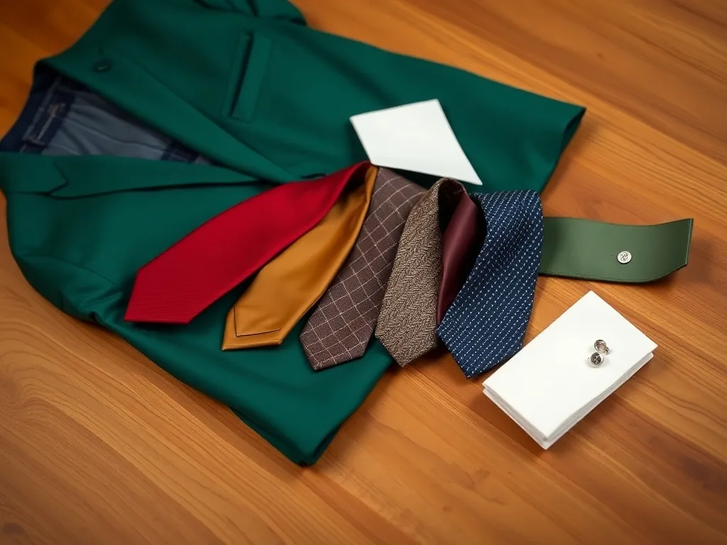 Jaki krawat do zielonego garnituru?