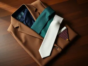 Jaki krawat do brązowego garn